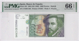 Spain, 1.000 Pesetas, 1996, UNC, p163
UNC
PMG 66 EPQ
Estimate: USD 25 - 50