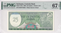 Suriname, 25 Gulden, 1985, UNC, p127b
UNC
PMG 67 EPQHigh Condition
Estimate: USD 30 - 60