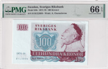 Sweden, 100 Kronur, 1976, UNC, p54b
UNC
PMG 66 EPQ
Estimate: USD 40 - 80