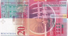 Switzerland, 20 Franken, 1995, UNC, p68b
UNC
Estimate: USD 20 - 40