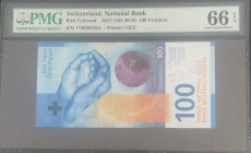Switzerland, 100 Franken, 2017, UNC, p77A
UNC
PMG 66 EPQ
Estimate: USD 150 - 300
