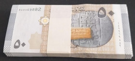 Syria, 50 Pounds, 2009, UNC, p112, BUNDLE
UNC
(Total 100 Banknotes)
Estimate: USD 20 - 40