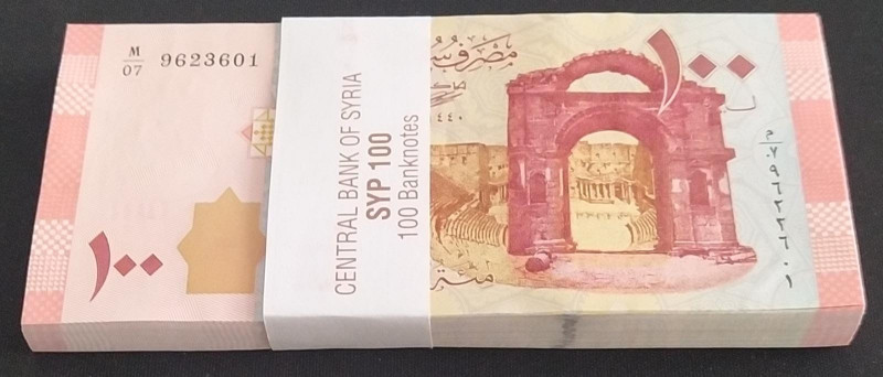 Syria, 100 Pounds, 2019, UNC, p113, BUNDLE
UNC
(Total 100 Banknotes)
Estimate...