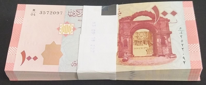 Syria, 100 Pounds, 2019, UNC, p113, BUNDLE
UNC
(Total 100 Banknotes)
Estimate...