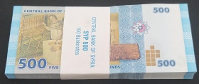 Syria, 500 Pounds, 2013, UNC, p114, BUNDLE
UNC
(Total 100 Banknotes)
Estimate: USD 20 - 40