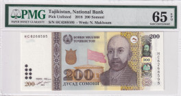 Tajikistan, 200 Somoni, 2018, UNC, p21
UNC
PMG 65 EPQ
Estimate: USD 50 - 100