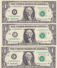 United States of America, 1 Dollar, 1999/2009, UNC, p504; p530, (Total 3 banknotes)
UNC
With the same serial number
Estimate: USD 40 - 80