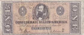 United States of America, 1 Dollar, 1864, FINE, 
FINE
Confederate States of America ,Period Fake
Estimate: USD 40 - 80