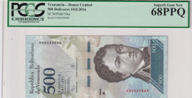 Venezuela, 500 Bolivares, 2016, UNC, p94a
UNC
PCGS 68 PPQHigh Condition
Estimate: USD 20 - 40