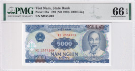 Viet Nam, 5.000 Dông, 1993, UNC, p108a
UNC
PMG 66 EPQ
Estimate: USD 25 - 50