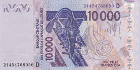 West African States, 10.000 Francs, 2021, UNC, p418D
UNC
"D" Mali
Estimate: USD 25 - 50