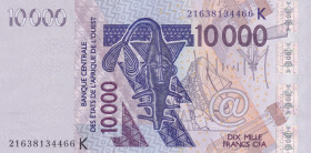 West African States, 10.000 Francs, 2021, UNC, p718K
UNC
"K'' Senegal
Estimate: USD 25 - 50