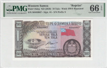 Western Samoa, 10 Tala, 2020, UNC, p18drp
UNC
PMG 66 EPQReprint
Estimate: USD 50 - 100
