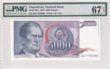 Yugoslavia, 5.000 Dinara, 1985, UNC, p93a
UNC
PMG 67 EPQHigh Condition
Estimate: USD 25 - 50
