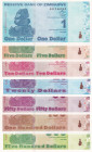 Zimbabwe, 1-5-10-20-50-100-500 Dollars, 2009, UNC, (Total 7 banknotes)
UNC
Estimate: USD 20 - 40