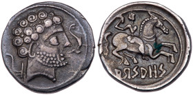 Iberia, Arsaos. Silver Denarius (3.99 g), ca. 150-100 BC. VF