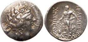 Eastern Europe, Imitating Thasos. Silver Tetradrachm (16.72 g), late 2nd-1st centuries BC.. VF