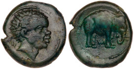 Etruria, Uncertain mint. Æ (5.96 g), ca. 300-250 BC. VF