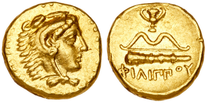 Macedonian Kingdom. Philip II. Gold 1/4 Stater (2.14 g), 359-336 BC. Pella, ca. ...