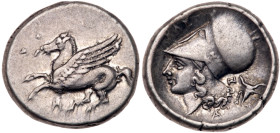 Akarnania, Leukas. AR Stater (8.42 g), ca. 350-320 BC. VF