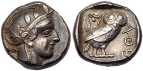Attica, Athens. Silver Tetradrachm (17.08 g), ca. 454-404 BC. VF