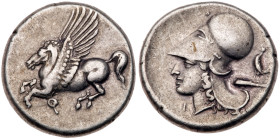 Corinthia, Corinth. Stater (8.52 g), ca. 375-350 BC. VF