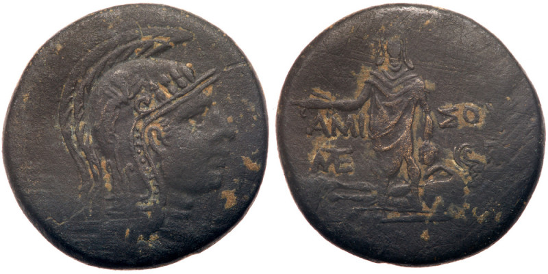 Pontos, Amisos. Under Mithradates VI Eupator. &AElig; (19.27 g), ca. 90-85 BC. H...