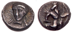 Cilicia, Uncertain mint. Silver Tetartemorion (0.19 g), 4th century BC.. EF
