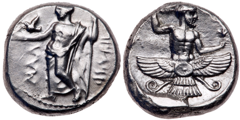 Cilicia, Mallos. Tiribazos. Silver Stater (10.52 g), Satrap of Lydia, 388-380 BC...