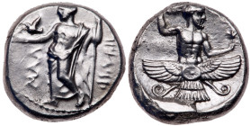Cilicia, Mallos. Tiribazos. Silver Stater (10.52 g), Satrap of Lydia, 388-380 BC. EF