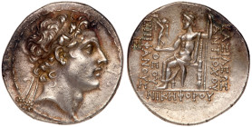 Seleukid Kingdom. Antiochos IV Epiphanes. Silver Tetradrachm (16.83 g), 175-164 BC. EF