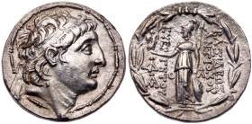 Seleukid Kingdom. Antiochos VII Euergetes. Silver Tetradrachm (16.61 g), 138-129 BC. EF