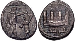 Phoenicia, Sidon. Time of Baalshallim I-Ba’ana. Silver 1/2 Shekel (6.32 g), ca. 425-402 BC. VF