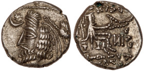 Parthian Kingdom. Phraates IV. Silver Drachm (3.83 g), 38/7-2 BC. EF