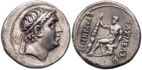 Baktrian Kingdom. Euthydemos I. Silver Tetradrachm (15.70 g), ca. 230-200 BC. VF