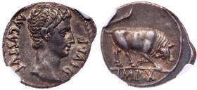 Augustus. Silver Denarius (3.73 g), 27 BC-AD 14