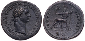 Domitian. Æ Sestertius (23.08 g), AD 81-96. EF