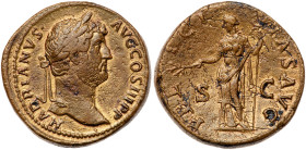 Hadrian. Æ Sestertius (25.43 g), AD 117-138. VF