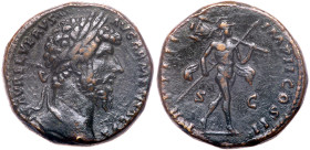 Lucius Verus, 161-169 AD. AE Sestertius (31.5mm, 11.15g). VF