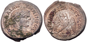 Phoenicial Berytus. Caracalla, AD 198-217. Silver Tetradrachm (27mm, 14.26g). VF
