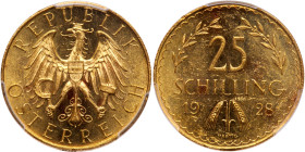 Austria. 25 Schilling, 1928. PCGS MS62