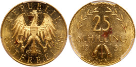 Austria. 25 Schilling, 1930. PCGS MS63