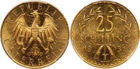 Austria. 25 Schilling, 1931. PCGS MS63