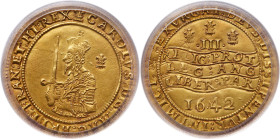 Great Britain. Triple Unite, 1642. PCGS AU