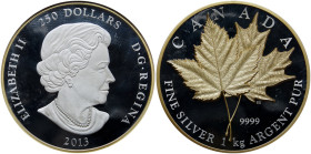 Canada. "Maple Leaf Forever" 250 Dollar (Kilo), 2013. NGC PF69