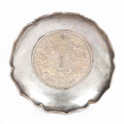 China. Silver Dish with Empire. Dollar, ND (1911) at Base. EF