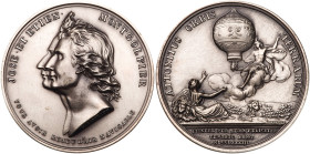 France. Balloon Medal, "1783". PCGS SP63