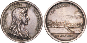 Great Britain. Charles II (1660-1685). Silver Medal, 1681. PCGS AU58