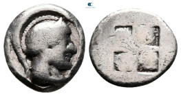 Macedon. Akanthos circa 500-470 BC. Diobol AR
