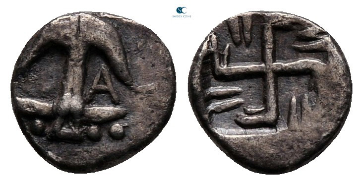 Thrace. Apollonia Pontica circa 540-530 BC. 
Hemiobol AR

8 mm, 0,40 g

Anc...